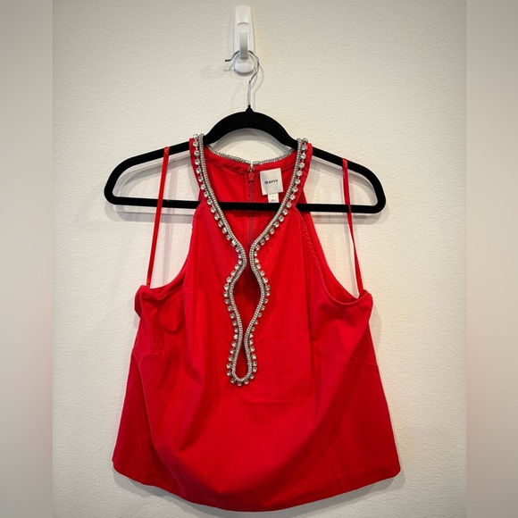 NWT Maeve Red Embellished Blouse - Picture 4 of 6